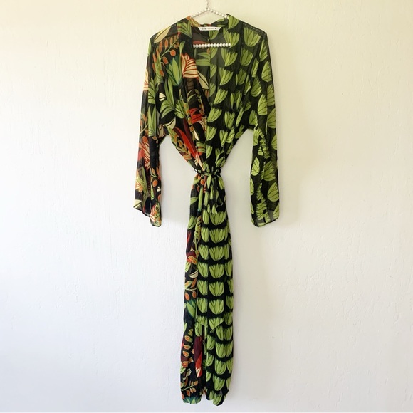 Zara Long Flowing Loose-Fitting Shirt Dress - Picture 8 of 16